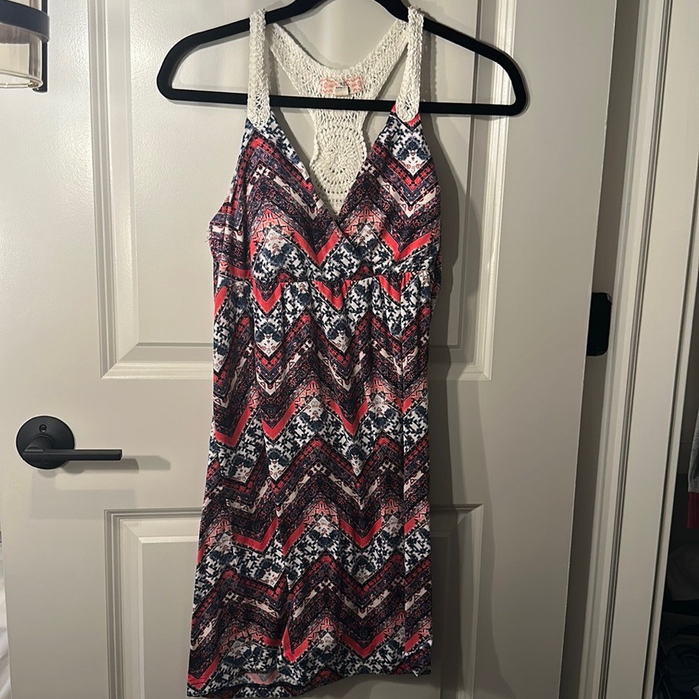 Tropical floral summer dress